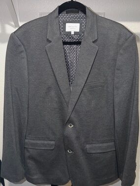 NFINITY Men's Gray Two-Button Sport Blazer